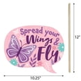 thumbnail image 5 of Big Dot of Happiness Funny Beautiful Butterfly - Floral Baby Shower or Birthday Party Photo Booth Props Kit - 10 Piece, 5 of 5