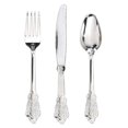 thumbnail image 4 of tssuouriy Set Sleek Plastic Forks Spoons and for Party Decor Silverware Silver 18.5cm 1Set, 4 of 6