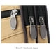 thumbnail image 3 of Bolsa de teléfono para hombre de varias capas, riñonera, riñonera de lona (Camello 1) Ehuebsd Para Estrenar, 3 of 9