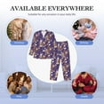 thumbnail image 7 of KLL Bowling Game Sleepwear Mens Flannel Pajamas,Long Cotton Pj Set, 7 of 7