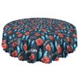 thumbnail image 5 of Round Tablecloth Spring Summer 60 x 60 Inch flower Table Cover for Party Dinner Picnic Round, 5 of 5