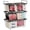 Three pack, variant on Freezer Organizer Bins - 4 Pack Small Stackable Deep Freezer Organizer Bins for 7 Cu.Ft Freezers Easy Get Bottom Foods without Digging, Chest Freezer Organizer Prevent Frozen Food Waste, White