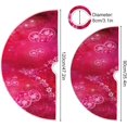 thumbnail image 3 of FMSHPON Valentine's Day Beautiful Flower Love Xmas Christmas Tree Skirt Stand Mat for Holiday Party Decoration Indoor Outdoor 48 inches, 3 of 6