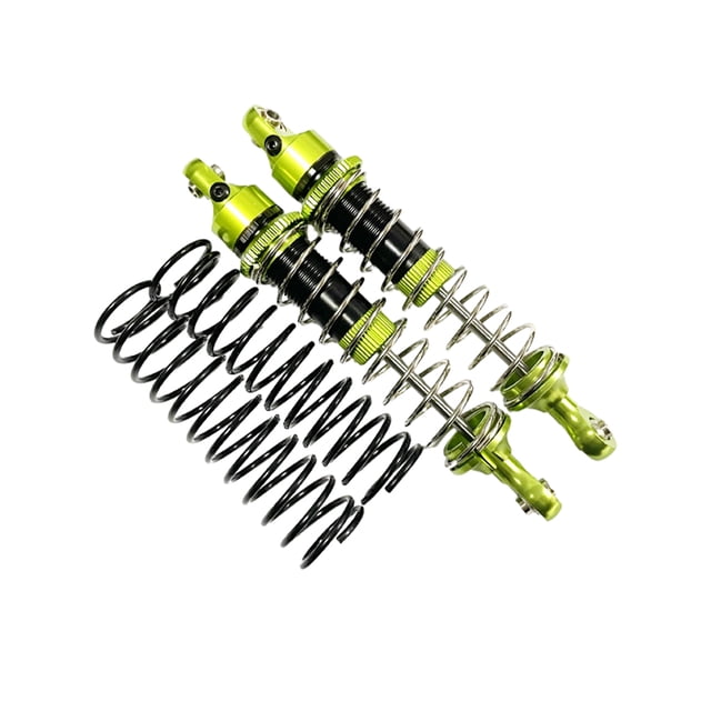Vogacara Amortiguador delantero para coche 1/10 Rc LOSI Baja Rey 4WD RC Amortiguador delantero estilo verde