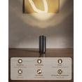 thumbnail image 4 of 2 Pack Up Lights Indoor Floor Can Light Uplighting Indoor Spotlight with 3000K GU10 Bulb Accent Lighting Floor Uplighting for Home Plant Picture, UL Listed 5.9 FT Plug Cord & Foot Switch, Black, 4 of 6