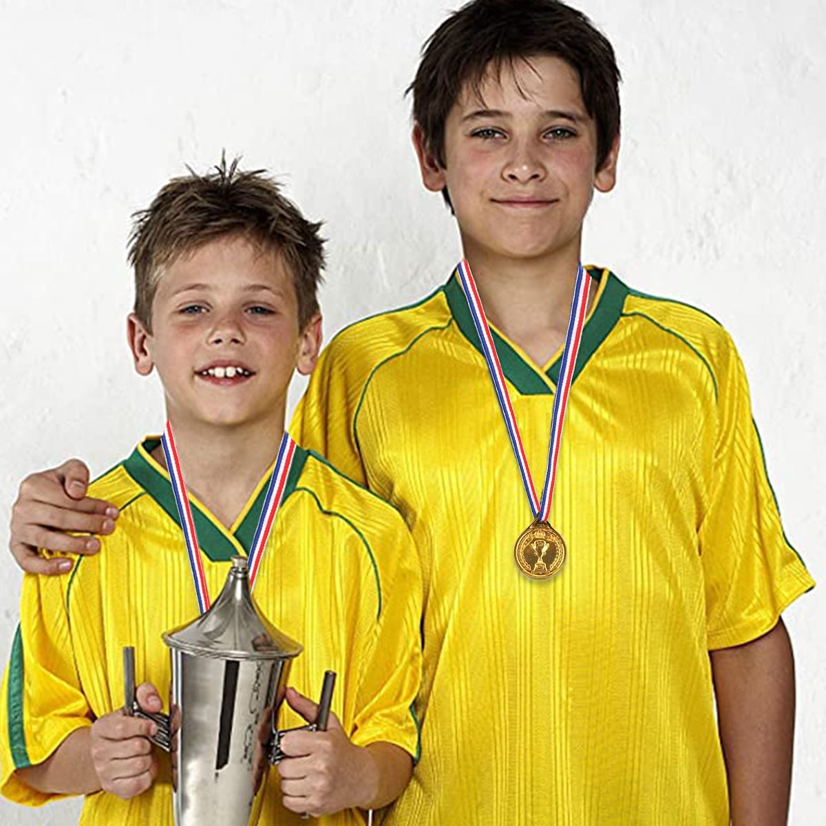 Plastic Gold Winners Medals for Children 100 Pieces