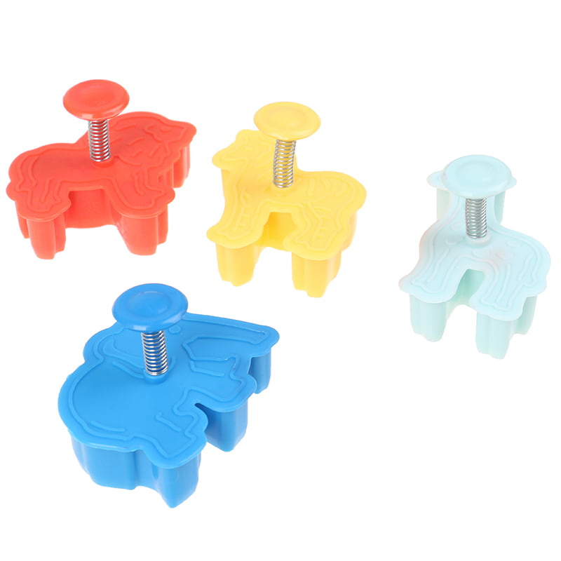 4PCS Animal Plasticine Mold Tools Sand Kids Clay Model toy Cookies Baking Di  CW 