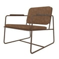 thumbnail image 3 of Manhattan Comfort Pourquoi Chaise d'Appoint Basse en Cuir PU 2.0 en Corten, 3 of 3