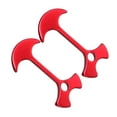 thumbnail image 4 of 2 Pcs Clou en Forme d'Os de Poisson en Alliage d'Aluminium pour Usage Extérieur Tente de Camping Corde Fixe Boucle Clou de Sol Amovible pour Randonnée Fournitures de Camping (Rouge), 4 of 7