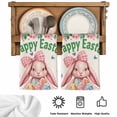 thumbnail image 5 of Easter Rabbits Kitchen Towels Set of 3, Spring Floral Eggs Butterflies Bunny Leaf Beige Absorbent Dish Towels for Kitchen, Microfiber Hand Towel, Quick Drying Tea Towel for Cleaning Dishcloths, 5 of 7