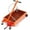 Orange w/Manual Pump, variant on 15 Gallon Low Profile Rolling Oil Drain Pan Cart – Manual Pump, 8 ft Hose, Folding Handle | Heavy-Duty Metal Waste Oil Container for Cars, Trucks, SUVs, RVs, Buses