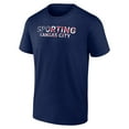 thumbnail image 2 of Men's Navy Sporting Kansas City Banner Wave T-Shirt, 2 of 3
