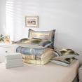 thumbnail image 6 of Erosebridal Coastal Beach 7pcs Bedding Comforter Set,Rustic Farmhouse Cabin Queen Bedding Sets For Men Women,Reversible Light Gray, 6 of 7