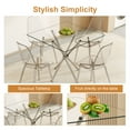 thumbnail image 3 of TesNus Glass Table Top 36 in Square Tempered Glass 0.31 in Thick with Anti Slip Rubber Rings 1 Piece for Dining Room Kitchen Patio Coffee Table, 3 of 8