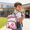 thumbnail image 4 of Jeiento Axolotl Kids Preschool Backpack 13.5", Cherry Blossom Lightweight Toddler Bookbag with Multiple Pockets, Dual Use Shoulder Bag for Travel Outdoor, 4 of 7