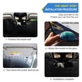 thumbnail image 2 of Milky Way Car Windshield Sun Shade Reflector Sunshade Foldable for Front Keeps Vehicle Cool, 2 of 8