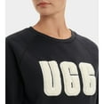 thumbnail image 2 of UGG Women's Madeline Fuzzy Logo Crewneck in Black / Cream, XL US, 2 of 3