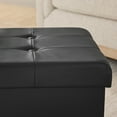 thumbnail image 3 of Mainstays 30" Collapsible Storage Ottoman, Black, 3 of 6