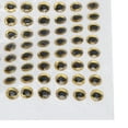 thumbnail image 3 of 100 Uds. Ojos de señuelo de pesca en forma de gota ojos de pez falsos para hacer cebo de pesca dorado 6MM, 3 of 10