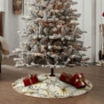 thumbnail image 5 of Daiia Different Butterflys Drawing Merry Christmas Tree Skirt , Xmas Large Lace-up Tree Skirt, Santa Snowflakes Rustic Home Decorations New Year Party Farmhouse Decor-48", 5 of 7