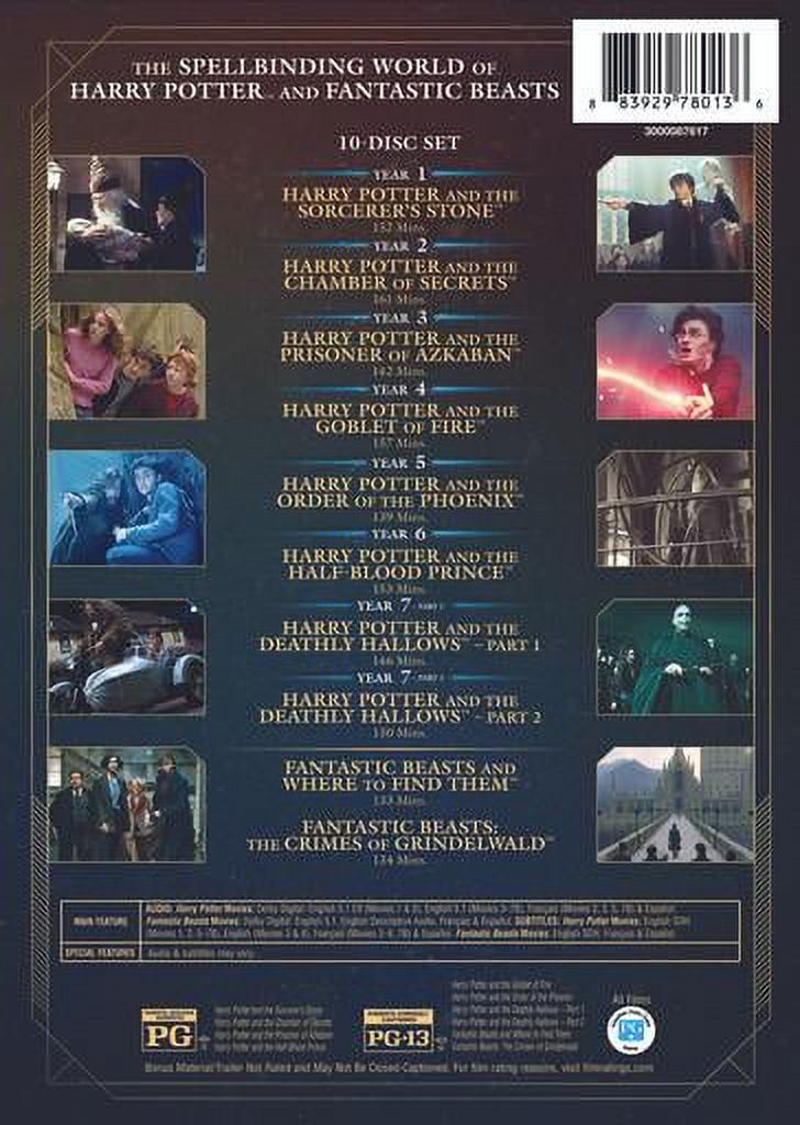 Wizarding World 10-Film Collection (20th Anniversary) (DVD) - image 4 of 4