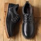 thumbnail image 4 of Zapatos de senderismo de piel de vaca con cordones Zapatos casuales para hombres Zapatos huecos para hombres Botas cortas para hombres, 4 of 5