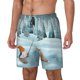 thumbnail image 1 of Fotbe Gnome And Red Fox Fishing Traje de Baño para Hombre – Shorts de Natación de Secado Rápido con Forro y Bolsillos-Small, 1 of 6