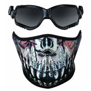 GameFace Airsoft Full face Protection Set with goggles and half mask, 80009
