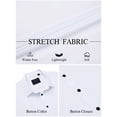 thumbnail image 5 of sogami Men's Stretch Dress Shirt Wrinkle Free Button Down Shirt Business Casual, 5 of 7