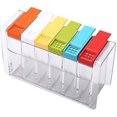 thumbnail image 1 of 6 piezas/juego, caja de condimentos, tarro de especias de acrílico, caja de condimentos de colores, caja de almacenamiento de especias de cocina (colorida), 1 of 4