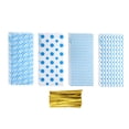 thumbnail image 1 of 100 Pcs Bolsas de Celofán para Dulces, 10.8" x 4.9" Bolsas de Celofán Transparentes Planas de Plástico con Cierres de Torcido, Azules, 1 of 5