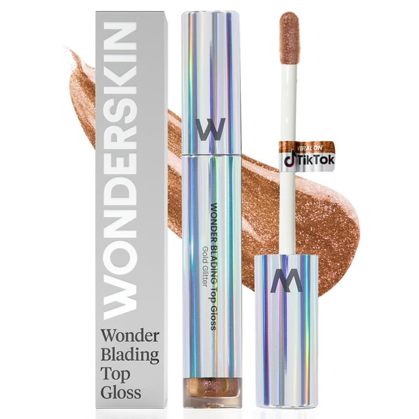 Brillo de labios Wonderskin Blading Top Gloss Gold Glitter