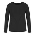 thumbnail image 6 of UAMVSH Women's Crochet Sweater Round Neck Long Sleeve Knit Fall Pullover Casual Trendy Sweater Tops, 6 of 7