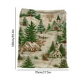 thumbnail image 3 of Merry Christmas Blanket Soft Flannel Fleece Throw Blanket Xmas Blanket Lightweight Cozy Warm Fuzzy Plush Blankets for Couch Bed Sofa 27.5x39.3inch, 3 of 6