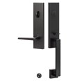 thumbnail image 1 of Sure-Loc Hardware TN507 FBL Turin Entrance Handleset Flat Black, 1 of 1