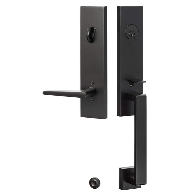 Sure-Loc Hardware TN507 FBL Turin Entrance Handleset Flat Black
