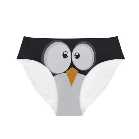 

Cumagical Cartoon Penguin Print Plus Size Underwear For Women Seamless Stretchy Hipster Briefs Sexy Naughty Hipster Panties Club Party Funny Cheeky Bikini Bottoms