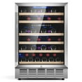 thumbnail image 2 of Rocita 24 inch Wine Cooler Refrigerator, Dual Zone Wine Fridge Undercounter Refrigerator 54 Bottles Wine Cooler Fridge with Digital Display for Outdoor, Home Use and Compact Places, 2 of 8