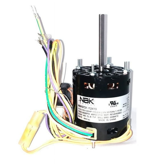 D1125 REFRIGERATION FAN MOTOR 115/230V 1.0/.5 AMPS, RPM 1550/1400 - EXACT FIT FOR FASCO - REPLACEMENT PART BY NBK