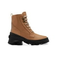 thumbnail image 3 of SOREL Womens Beige Mixed Media 1-1/2" Platform Waterproof Padded Removable Insole Back Pull-Tab Arch Support Slip Resistant Brex Round Toe Block Heel Lace-Up Leather Boots Shoes 8.5, 3 of 4