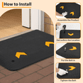 thumbnail image 4 of 3.5" Rise Wheelchair Ramp, Heavy Duty 33,000LB Capacity Anti-Slip Rubber Threshold Ramp for Doorways, Steps & Stairs, Weatherproof & Lightweight (35.5" L x 21" W x 3.5" H), 4 of 8