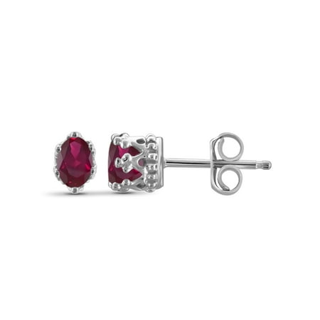 JewelersClub 0.52 Carat Ruby Gemstone Earrings