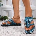 thumbnail image 6 of HCNTES Women's Flip Flops Comfortable Summer Beach Thong Sandals for Women with Cushion Walking Arch Support Yoga Mat Indoor Outdoor Soles(Blue,7.5), 6 of 9