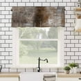 thumbnail image 4 of Brown Abstract Valances for Windows Vintage Graffiti Rod Pocket Curtain Valance Window Treatment Short Curtains for Kitchen Living Room, 42"x18", 4 of 5