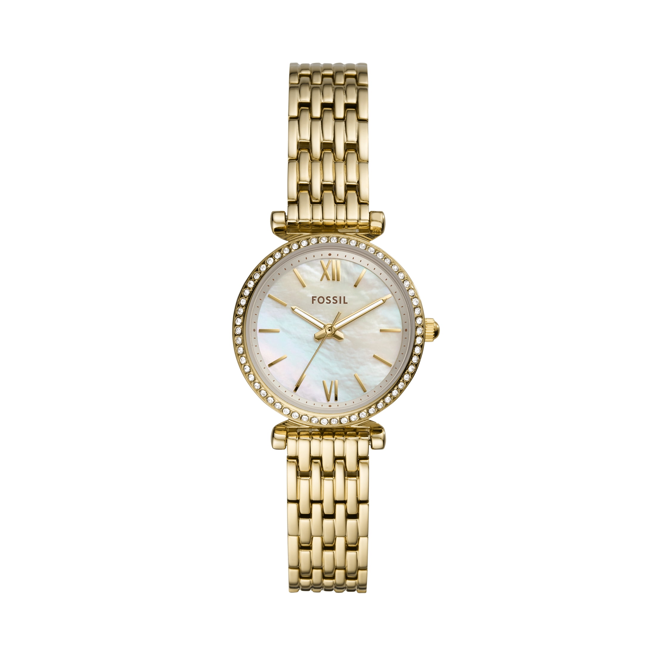 Fossil ES3546 Jacqueline Rose Gold Crystal Bezel Stainless Steel Ladies Watch Fossil Jacqueline - YouTube main image 3