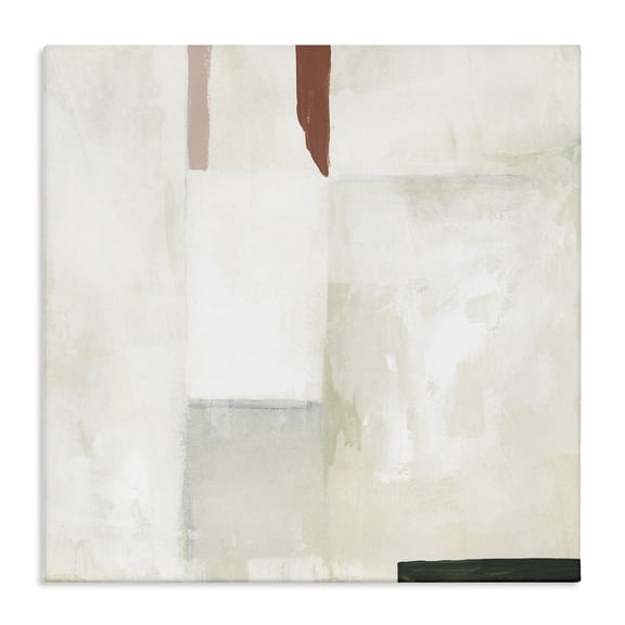 Stupell Industries Contemporary Neutral Abstract Simplicity Canvas Art, 17 x 17, by June Erica Vess