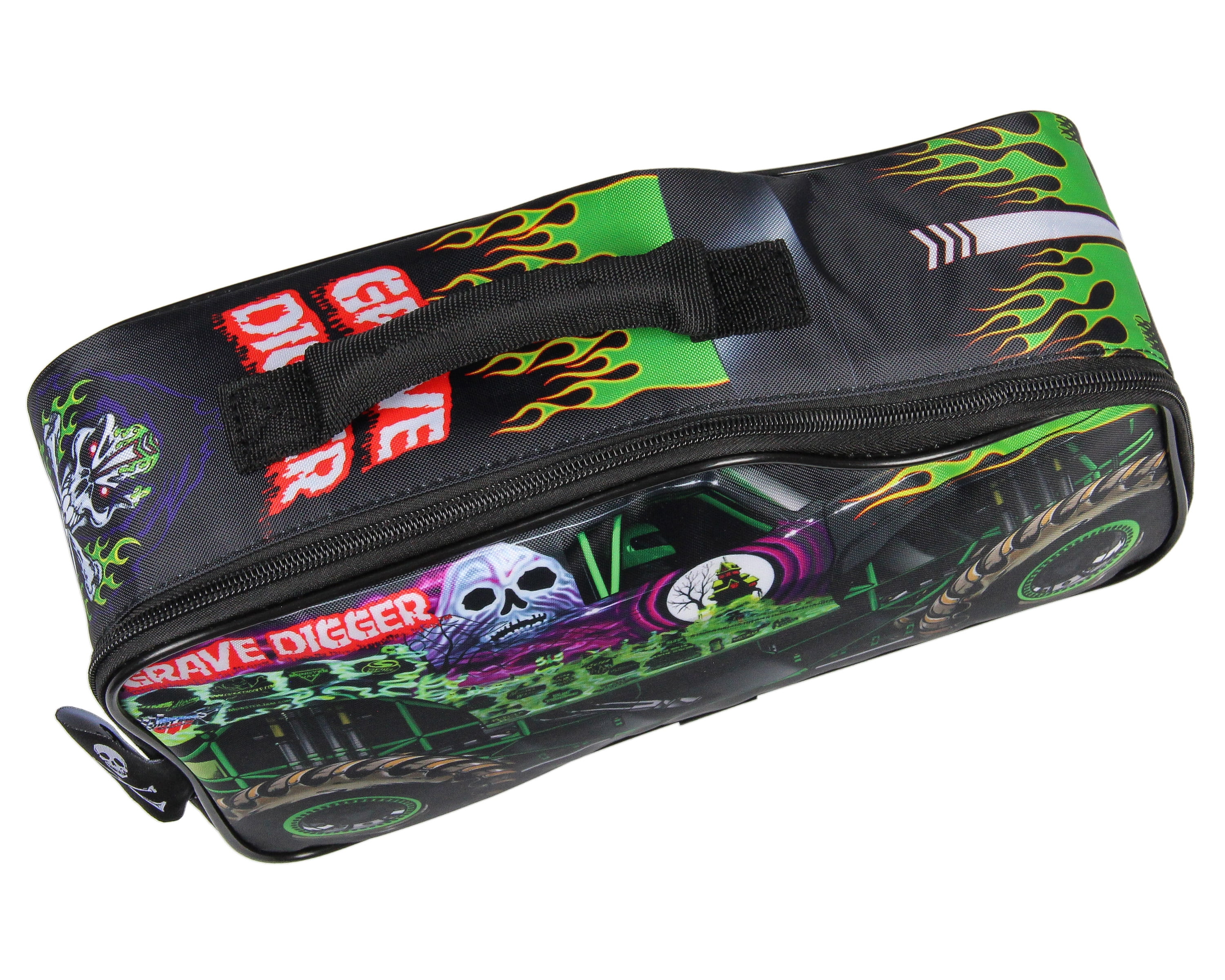 Monster Jam Grave Digger Truck Shaped Insulated Big Large Work Lunch Box Bag 12"