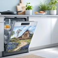 thumbnail image 2 of Rustic Farmhouse Barn Flowers Magnetic Dishwasher Cover,Vintage Country Scenery Windmill Kitchen Decor Dishwasher Magnet Decals,Refrigerator Magnet Sticker Appliance Cover Protector,23Wx26H, 2 of 8
