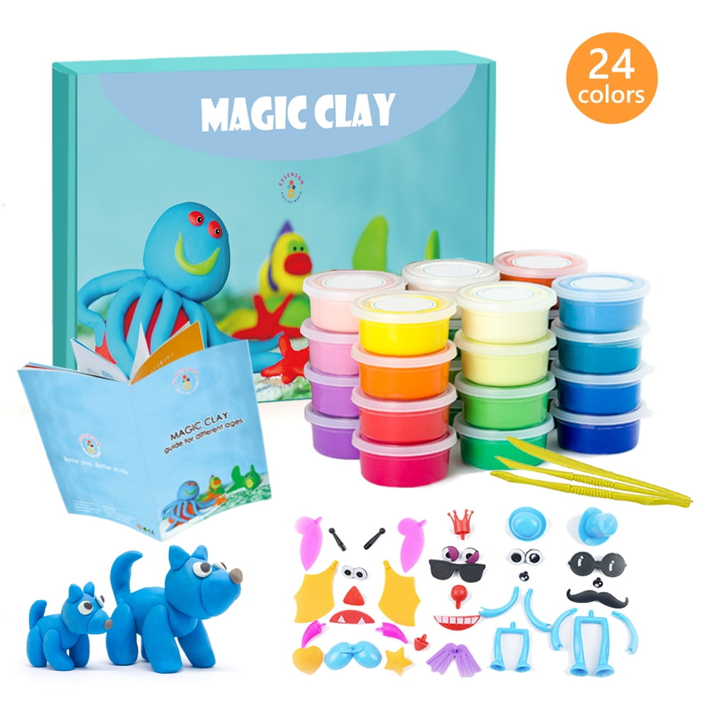 12 Pack Kids Modelling Clay Plasticine Non Toxic Play Craft home School Activity 