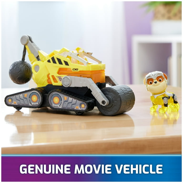 Paw Patrol - Bulldozer Deluxe Ruben + 3 Figurines La Pat' Patrouille - Le  Film : : Jeux et Jouets